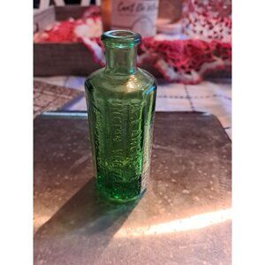 Antique A. Lancaster’s Indian Vegetable Jaundice Bitters Blue Glass Bottle 1852